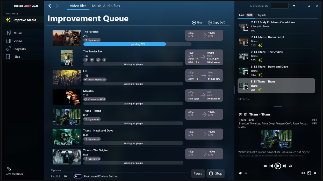 AI video enhancer software for PC download